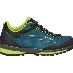 Lowa Vandresko|Vandresko<Mens Delago GTX Lo Blå (PETROL/LIME)