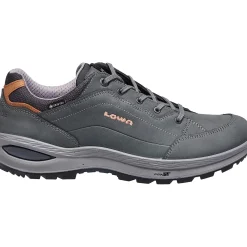 Et Grønnere Valg Vandresko|Vandresko<Lowa Womens Renegade Evo GTX Lo Grøn (GRAPHITE/APRICOT)