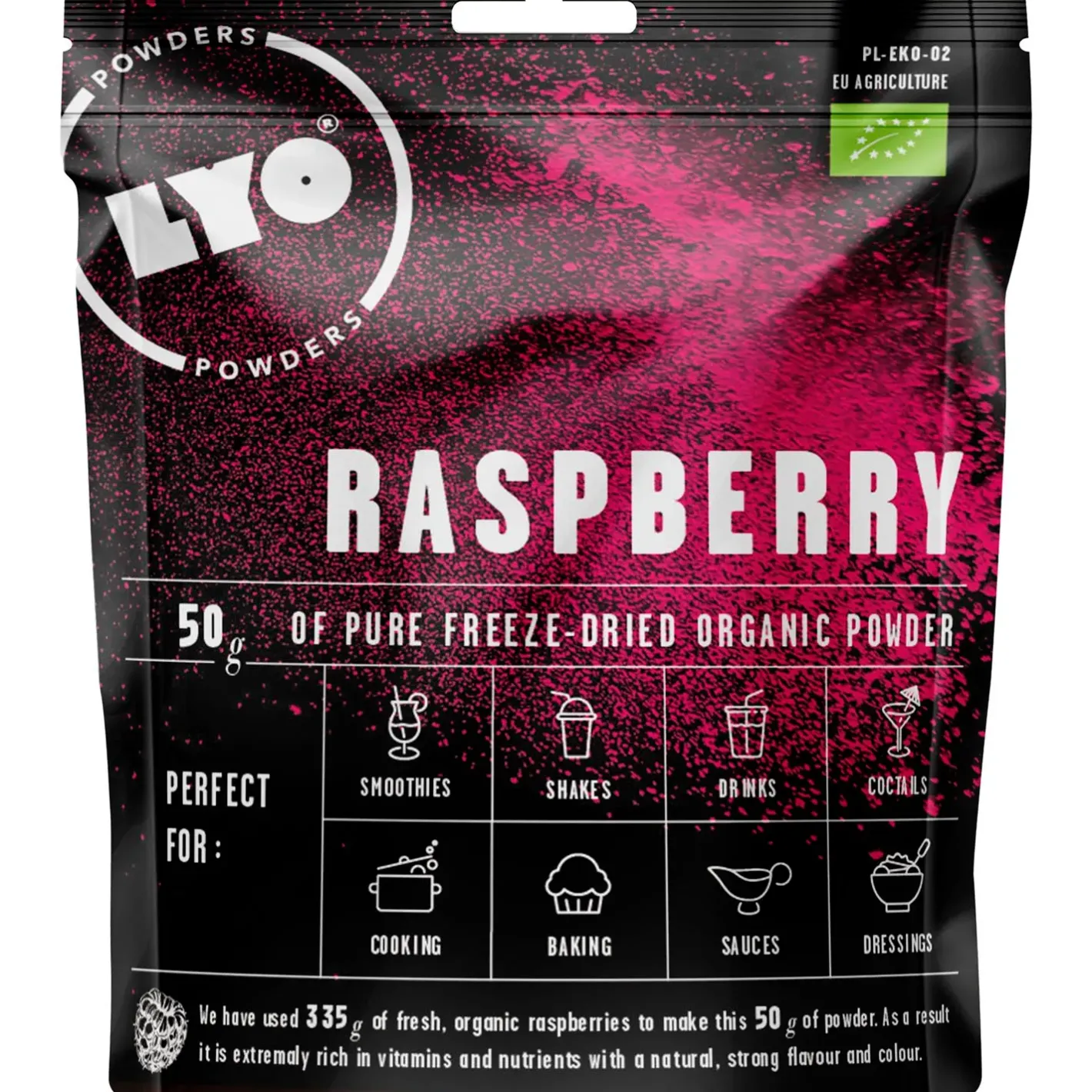 LYOFOOD Mad<Organic Raspberry Powder 50g