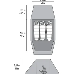 MSR 3 Personers Telte<Tindheim 3 Grøn (GREEN)