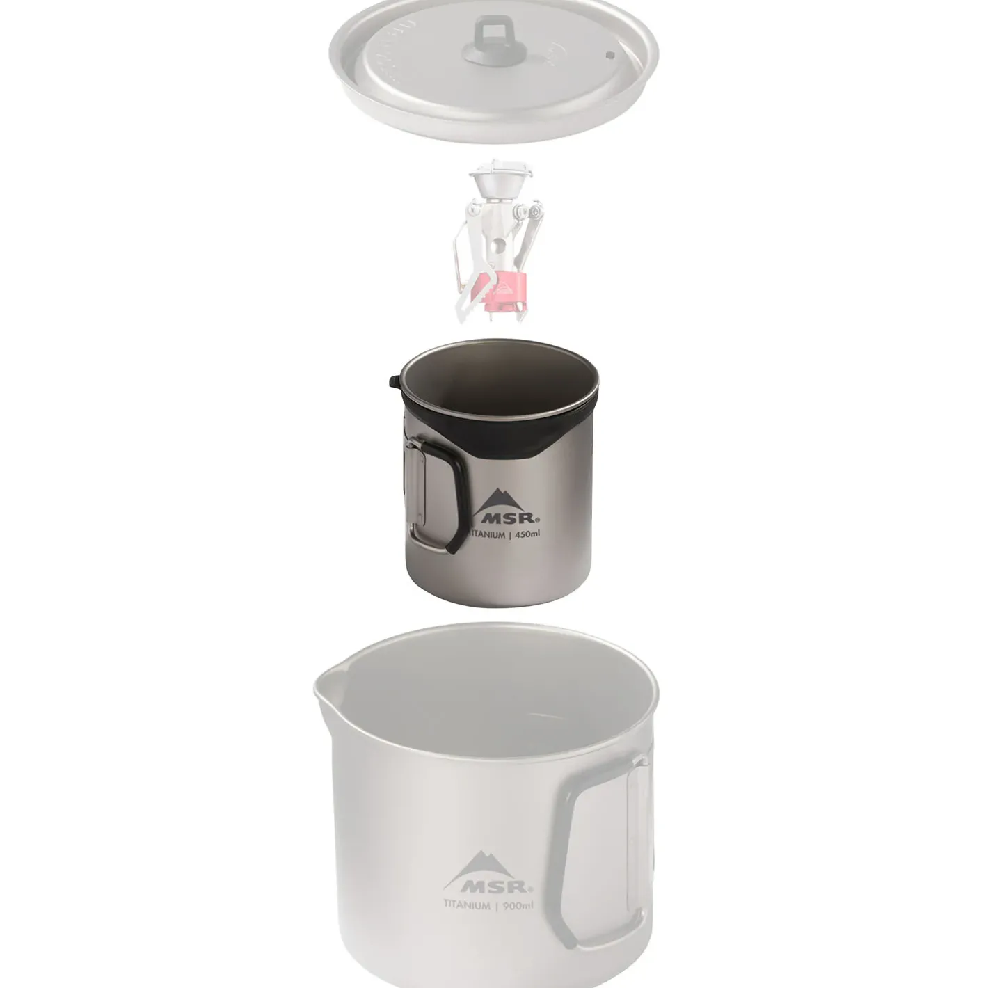 MSR Bestik, Tallerkener Og Kopper<Titan Cup 450 Ml Grå (TITANIUM)