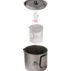 MSR Bestik, Tallerkener Og Kopper<Titan Kettle 900 Ml Grå (TITANIUM)