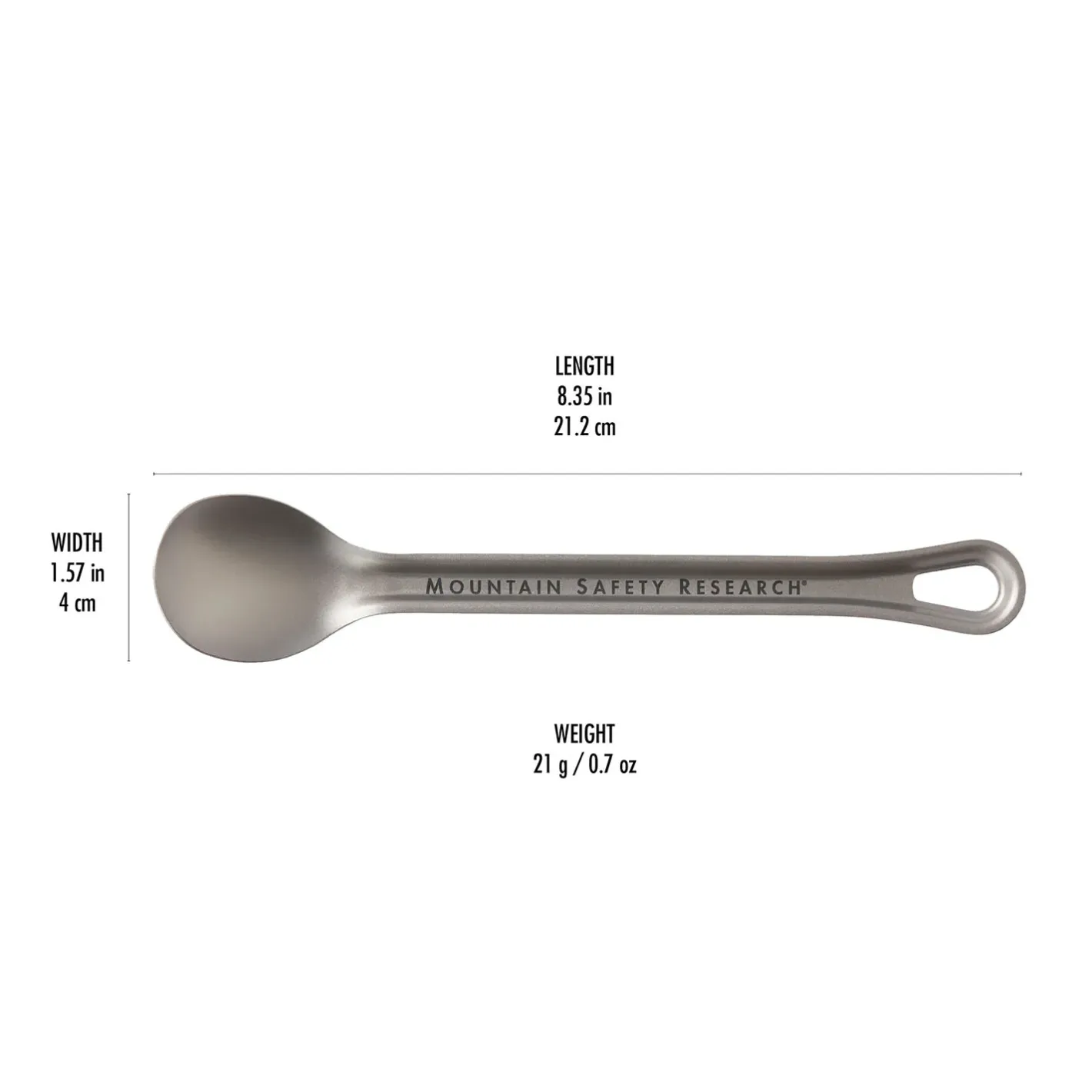 MSR Bestik, Tallerkener Og Kopper<Titan Long Spoon Grå (TITANIUM)