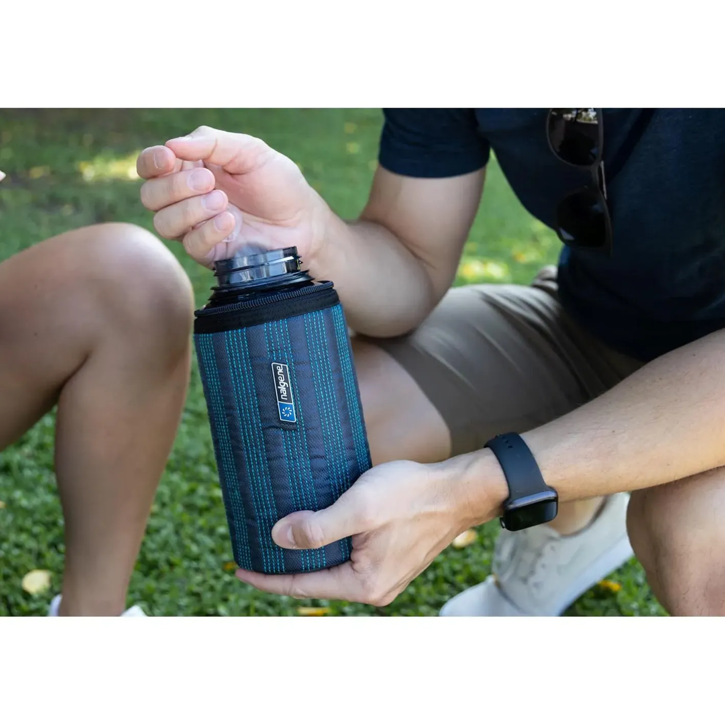 Nalgene Drikkeflasker<Insulated Bottle Sleeve 1 L Wide Mouth Blå (BLUE)