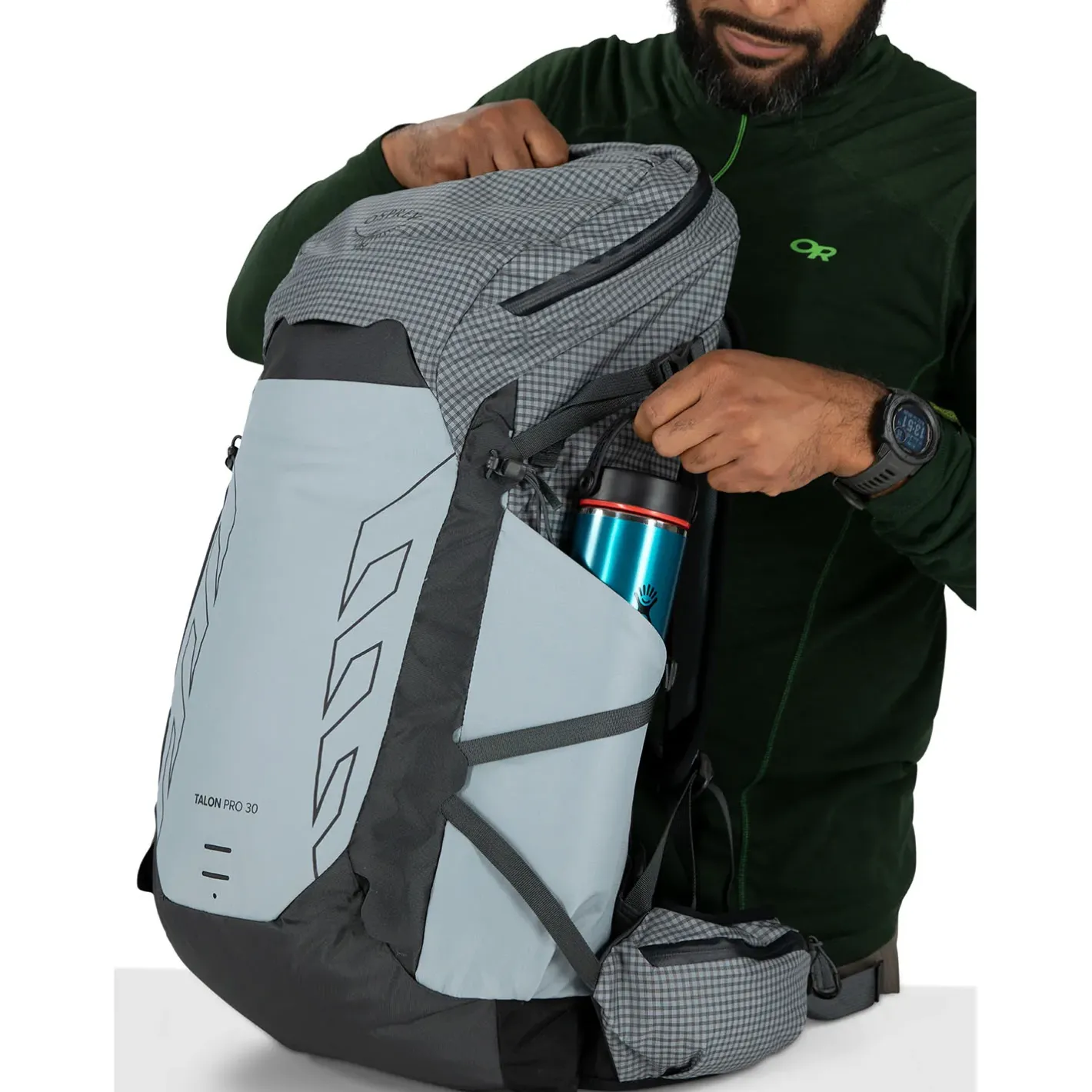 Et Grønnere Valg Små Rygsække<Osprey Mens Talon Pro 30 Grå (SILVER LINING)