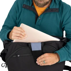 Osprey Hip Og Sling Bags<Metron Messenger 18 Sort (BLACK/ANCHOR BLUE)