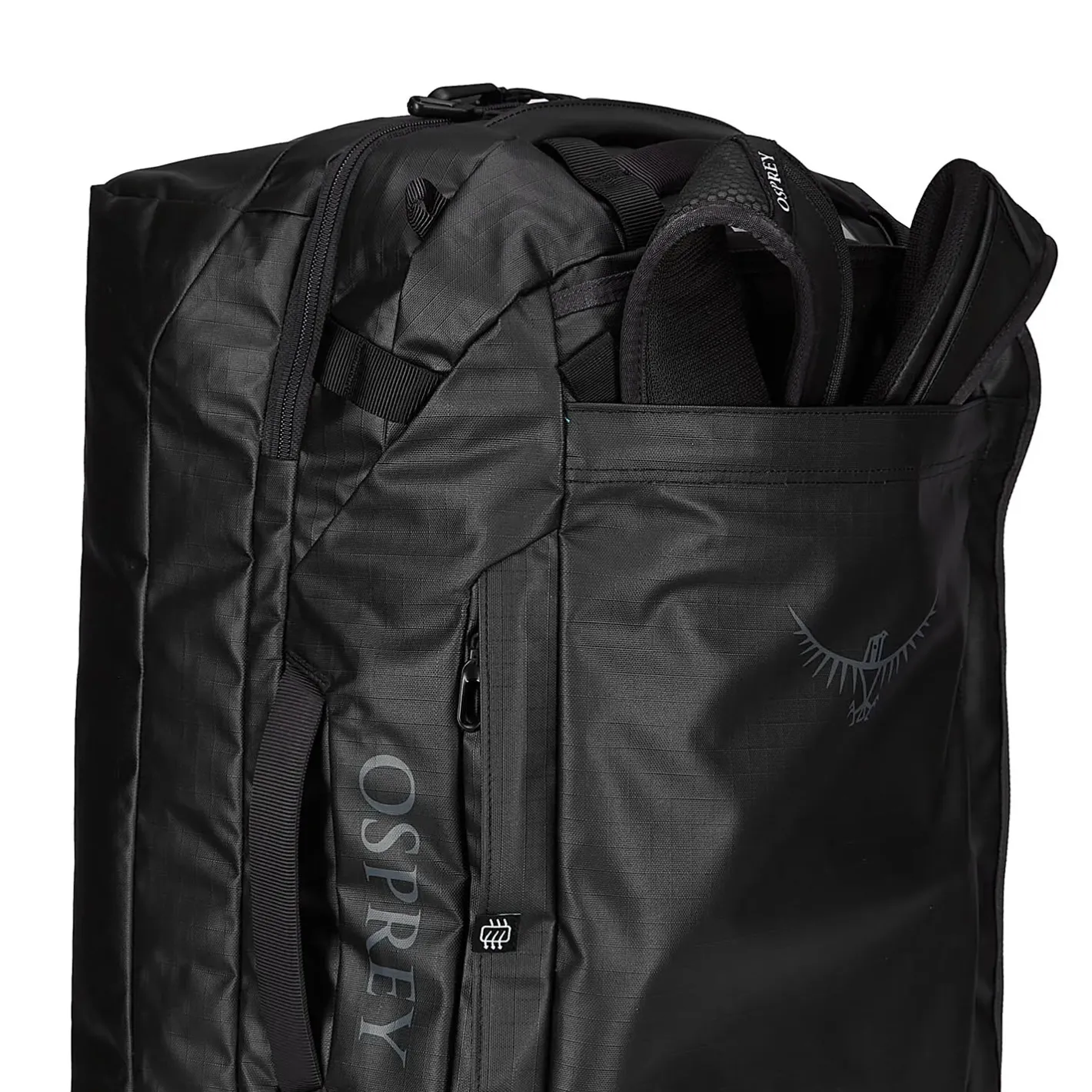 Osprey Duffel Bags<Transporter Squffel 70 Sort (RAVEN BLACK/BLACK)