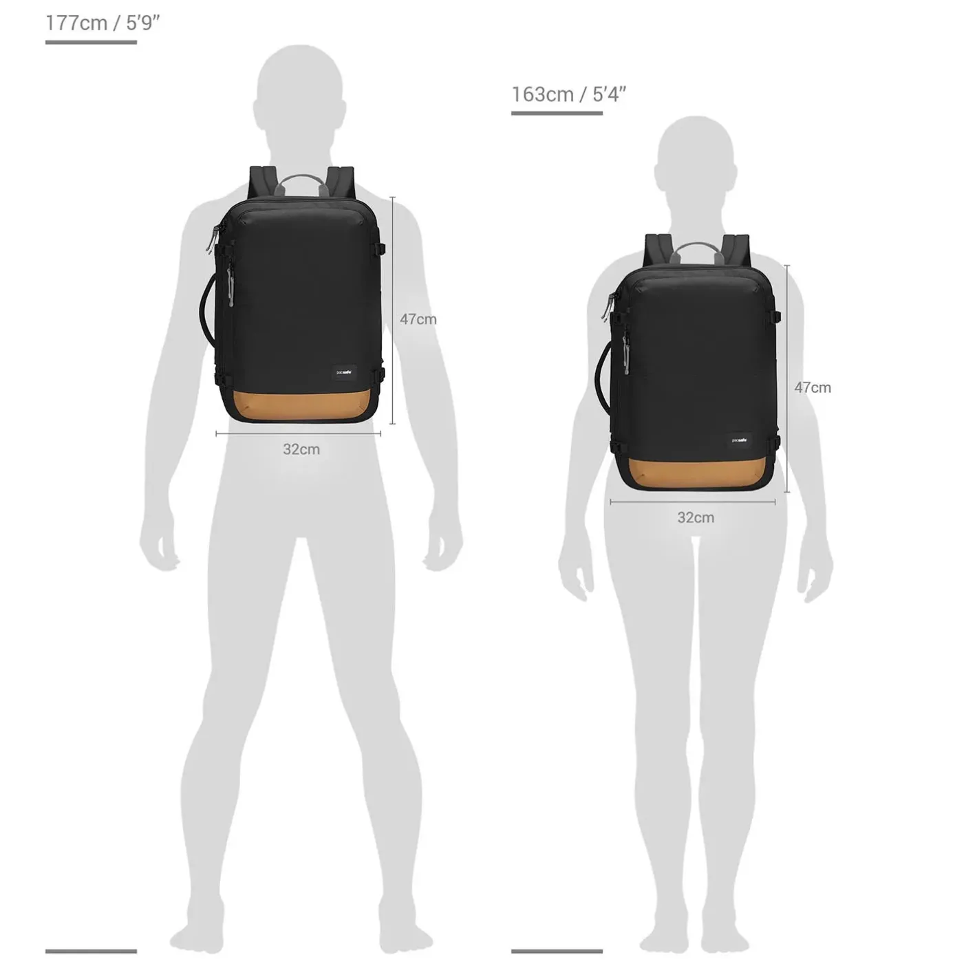 Rejserygsække<Pacsafe GO Carry-on Backpack 34l Sort (JET BLACK)