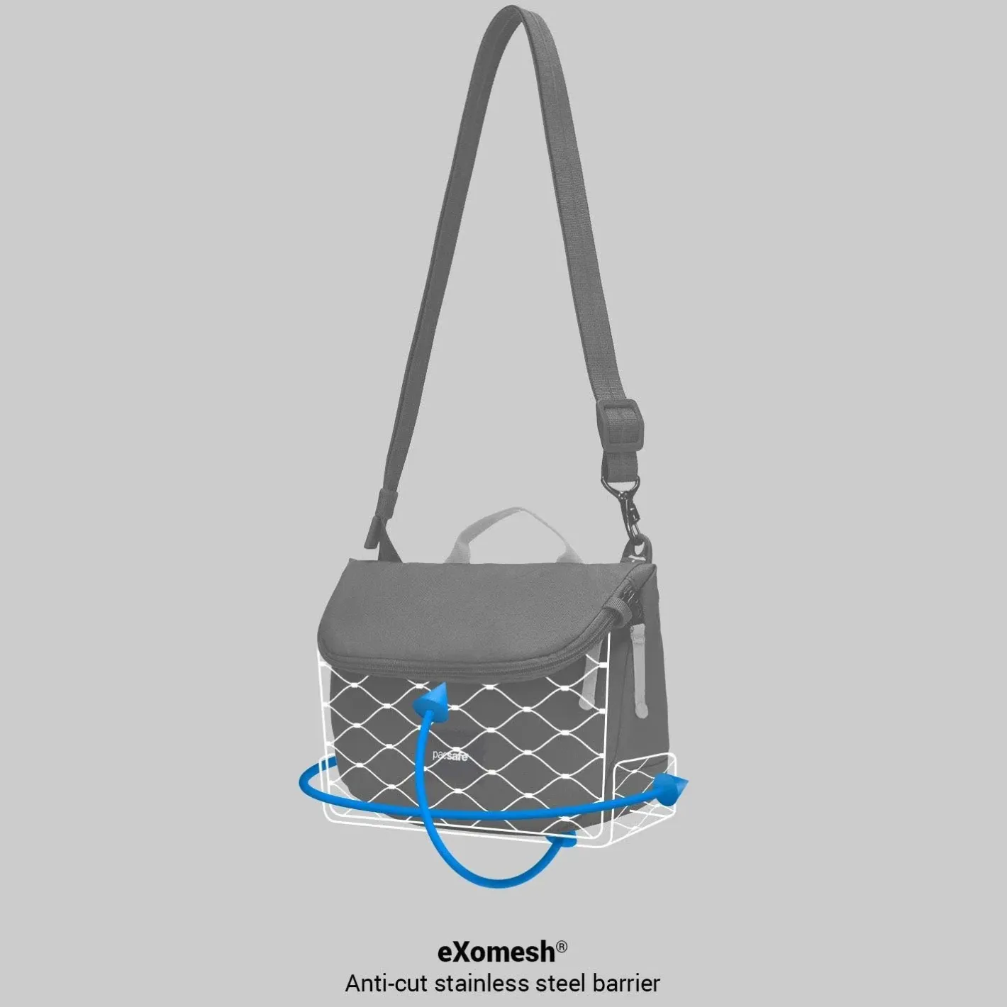 Hip Og Sling Bags<Pacsafe GO Saddle Crossbody Lyserød (ROSE)