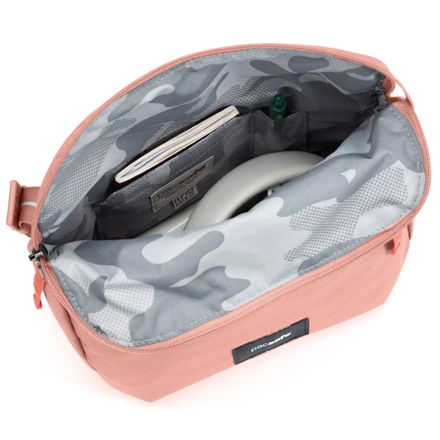 Hip Og Sling Bags<Pacsafe GO Saddle Crossbody Lyserød (ROSE)