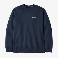 Et Grønnere Valg Sweaters Og Pullovers|Sweaters Og Pullovers<Patagonia Fitz Roy Icon Uprisal Crew Sweatshirt Blå (NEW NAVY)