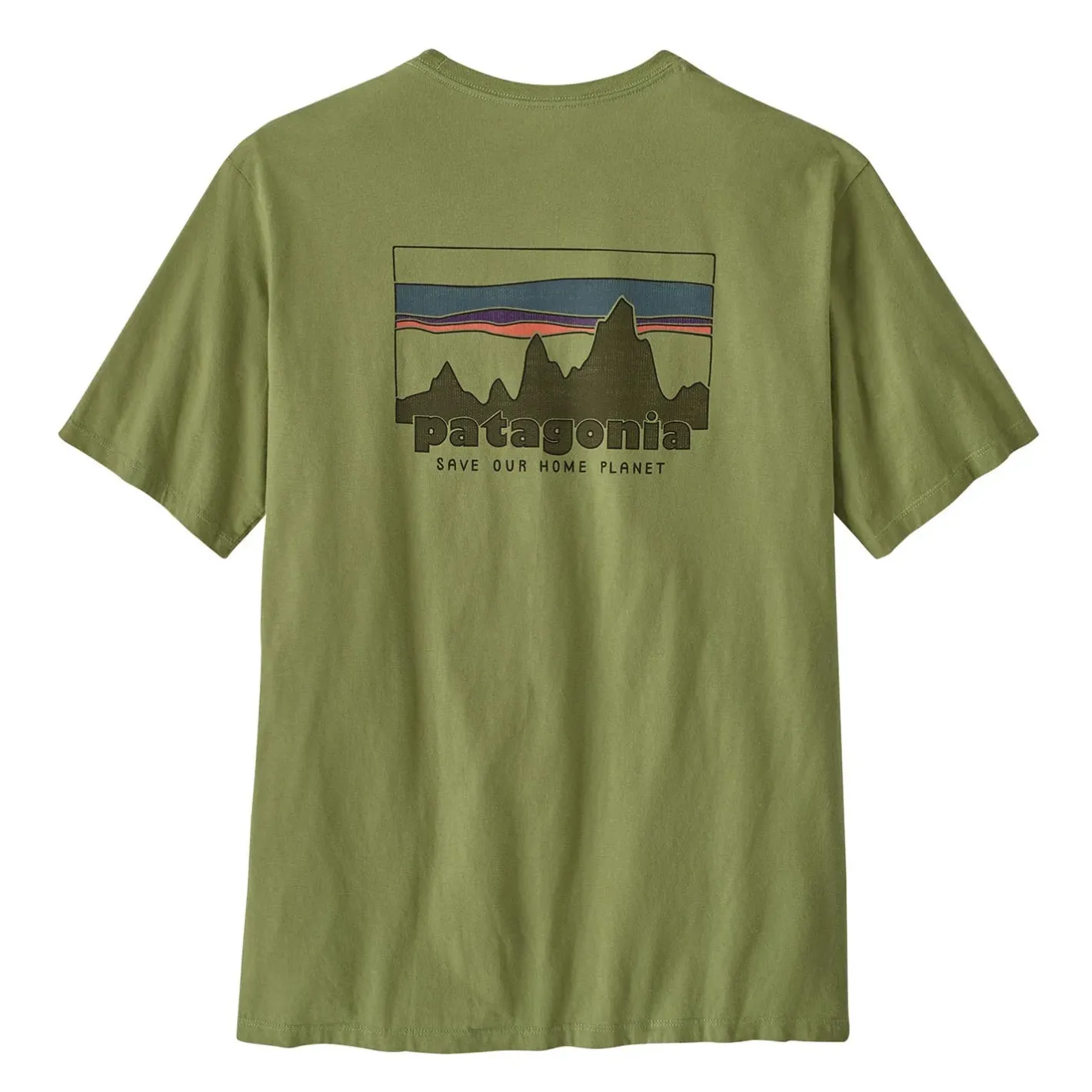 Et Grønnere Valg T-Shirts<Patagonia Mens 73 Skyline Organic T-shirt Grøn (BUCKHORN GREEN)