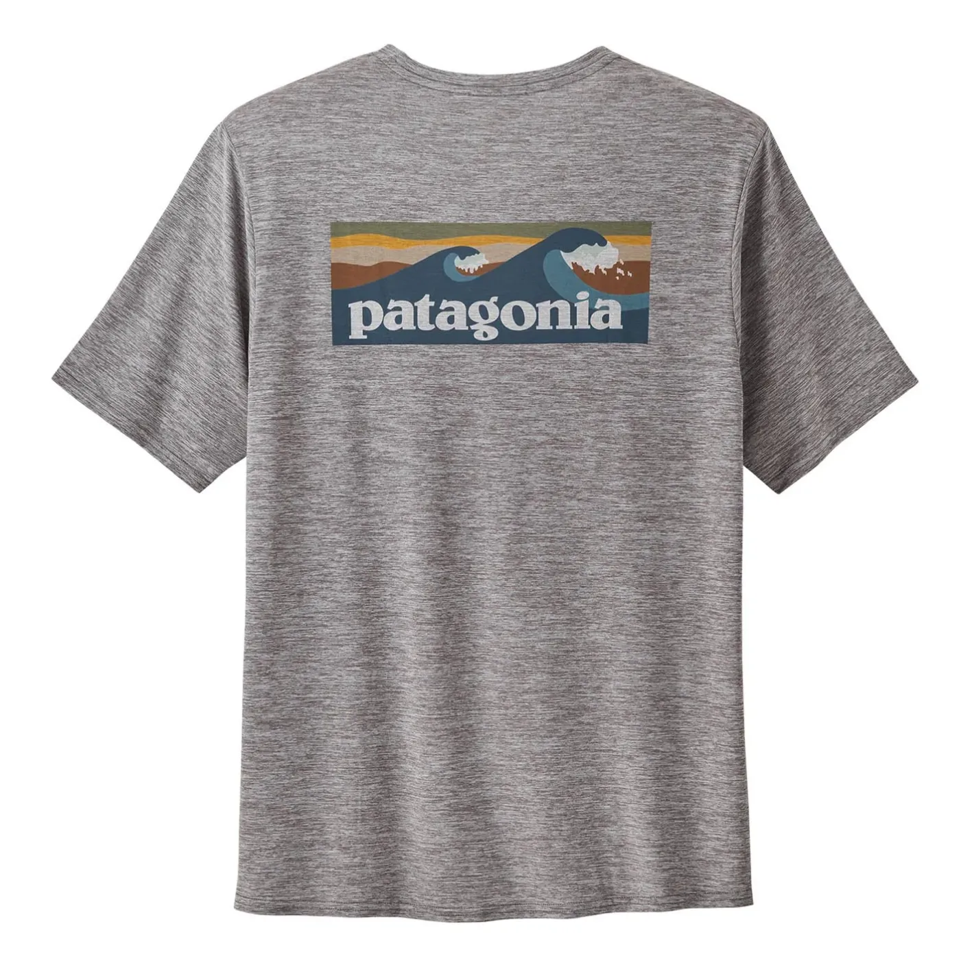 Et Grønnere Valg T-Shirts<Patagonia Mens Cap Cool Daily Graphic Shirt- Waters Grå (BL ABALONE BLUE: FEATHER GREY)