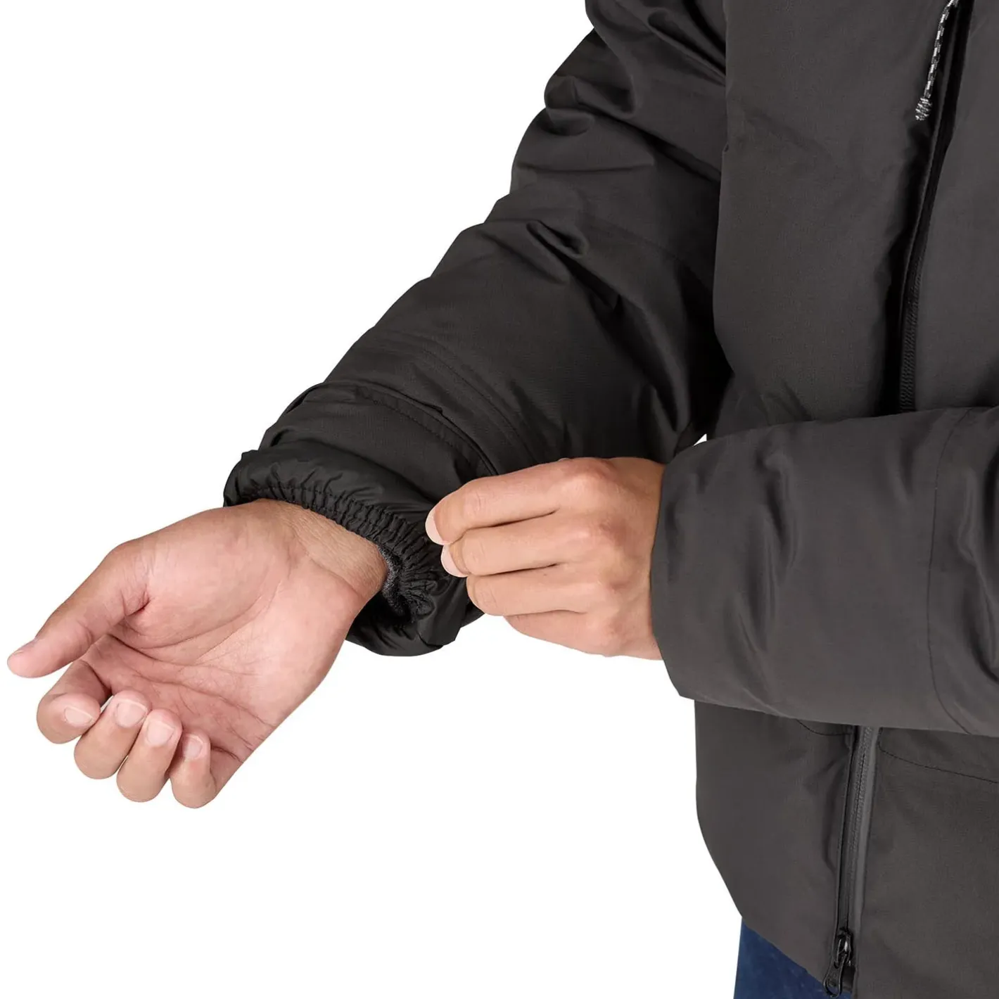 Patagonia Varme Jakker<Mens Jackson Glacier Jacket Sort (BLACK)