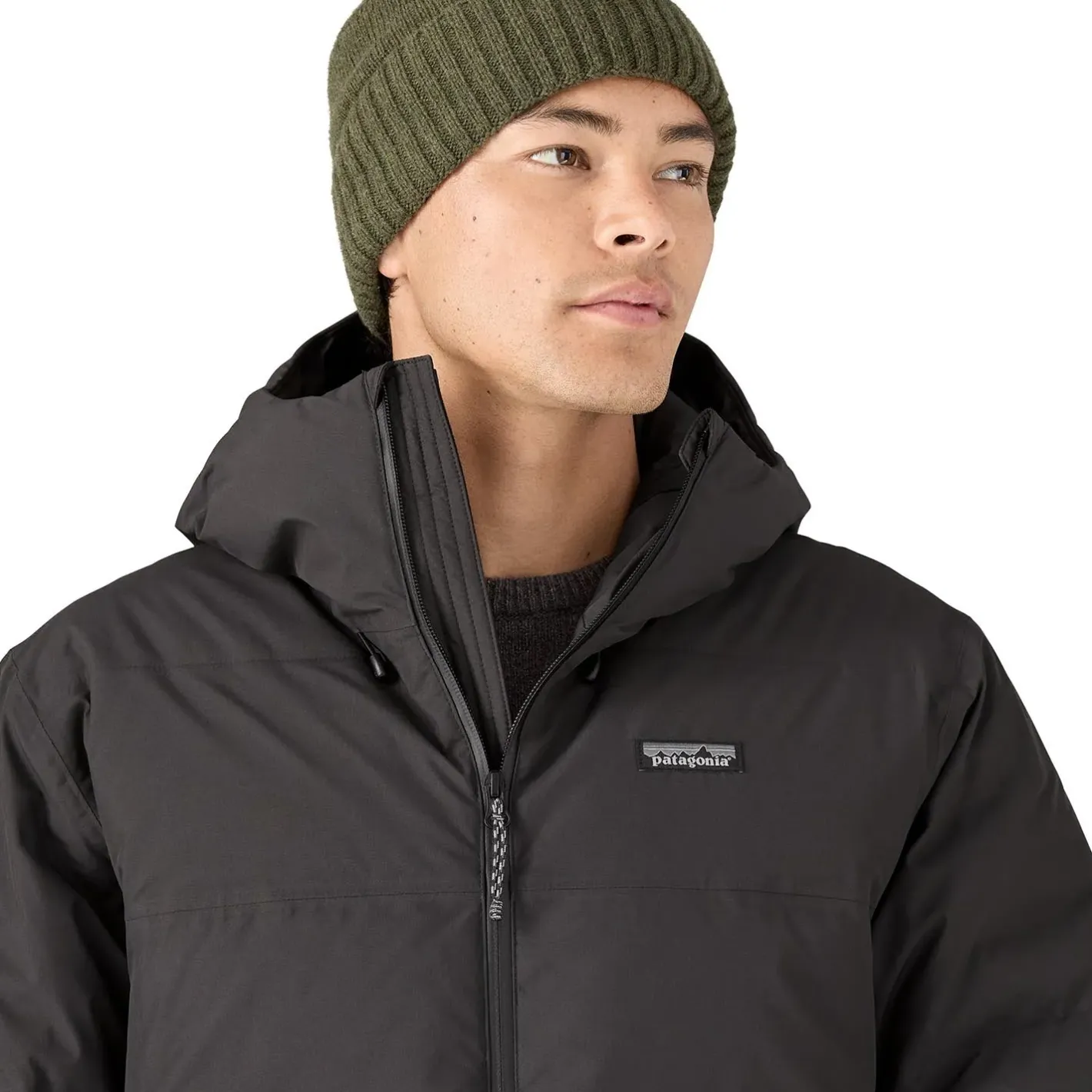 Patagonia Varme Jakker<Mens Jackson Glacier Jacket Sort (BLACK)