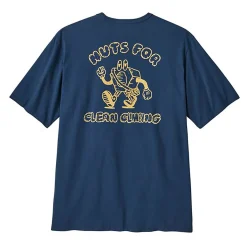 Patagonia T-Shirts<Mens Mr. Hex Organic T-shirt Blå (TIDEPOOL BLUE)