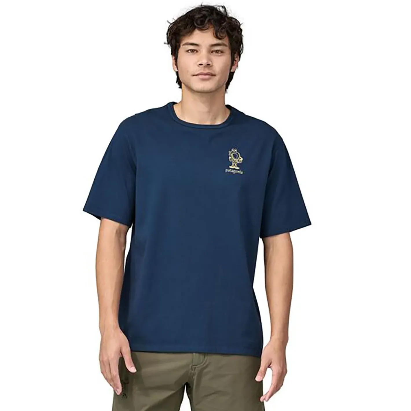 Patagonia T-Shirts<Mens Mr. Hex Organic T-shirt Blå (TIDEPOOL BLUE)