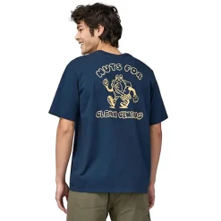 Patagonia T-Shirts<Mens Mr. Hex Organic T-shirt Blå (TIDEPOOL BLUE)
