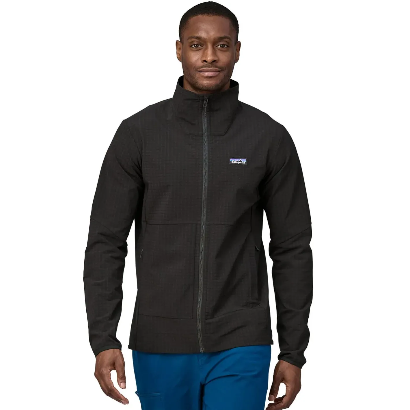 Et Grønnere Valg Fleece- Og Uldtrøjer<Patagonia Mens R1 Techface Jacket Sort (BLACK)