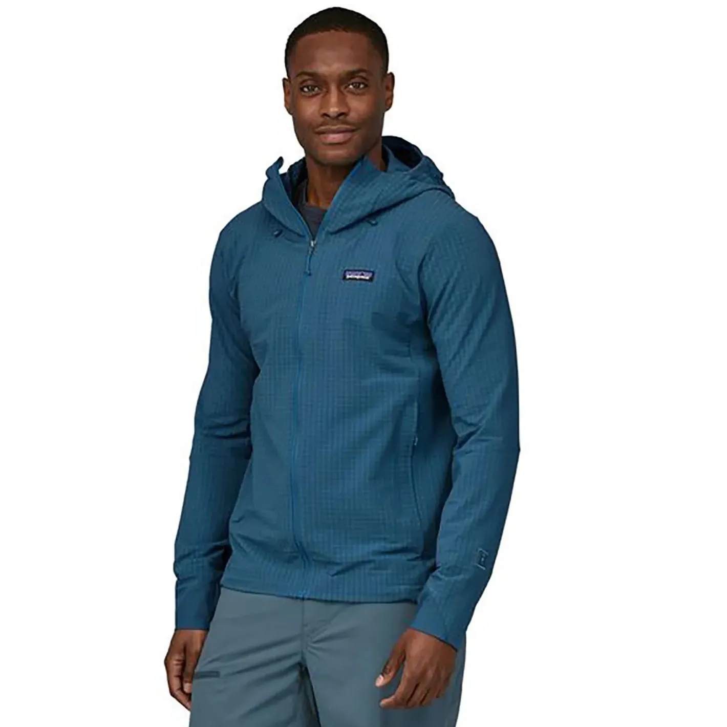 Patagonia Fleece- Og Uldtrøjer<Mens R1 Techface Hoody Blå (WAVY BLUE)