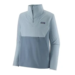Patagonia Sweaters Og Pullovers|Sweaters Og Pullovers<R1 Crossstrata P/O Blå (STEAM BLUE)