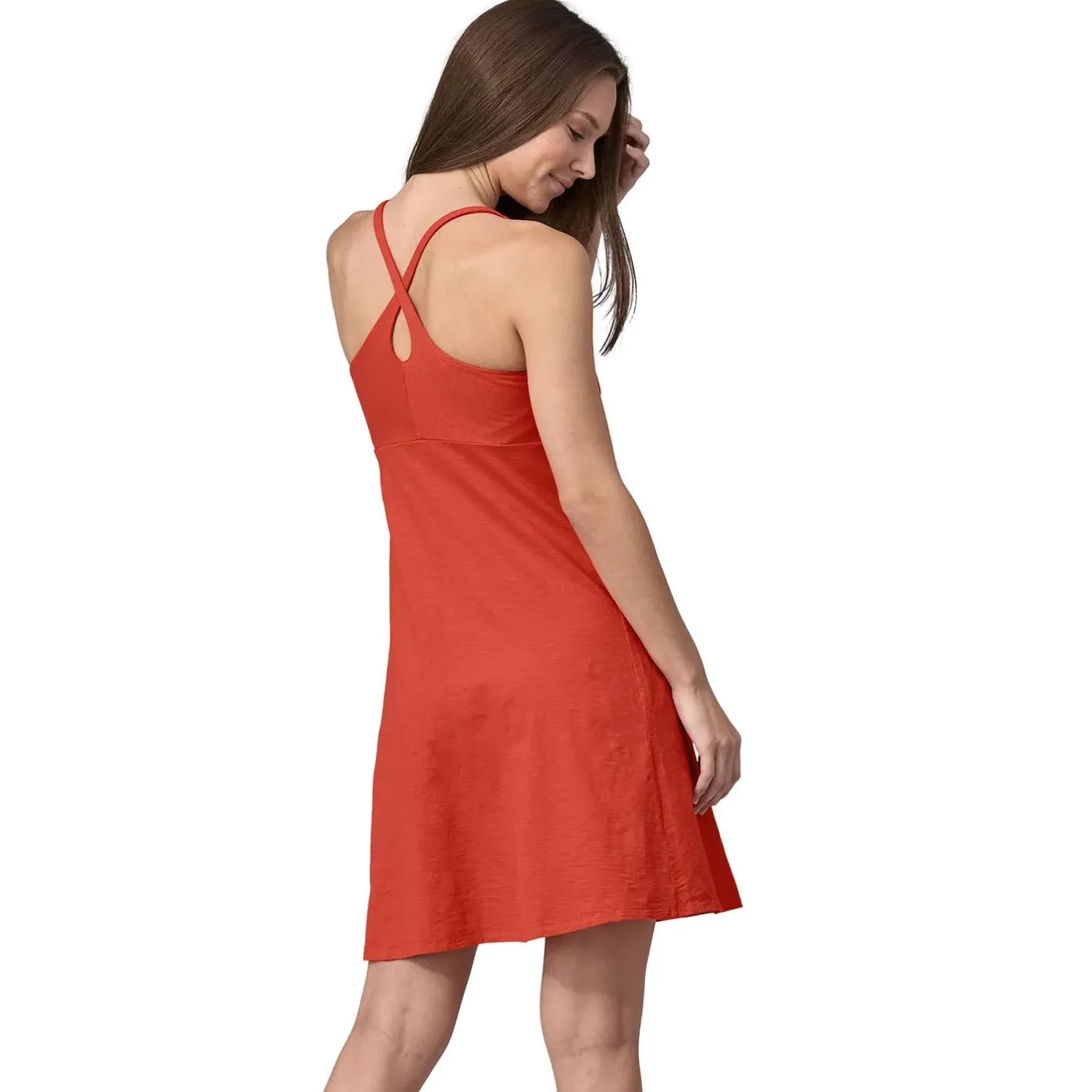 Et Grønnere Valg Kjoler<Patagonia Womens Amber Dawn Dress Rød (PIMENTO RED)