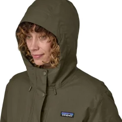 Patagonia Varme Jakker<Womens Pine Bank 3-in-1 Parka Grøn (BASIN GREEN)