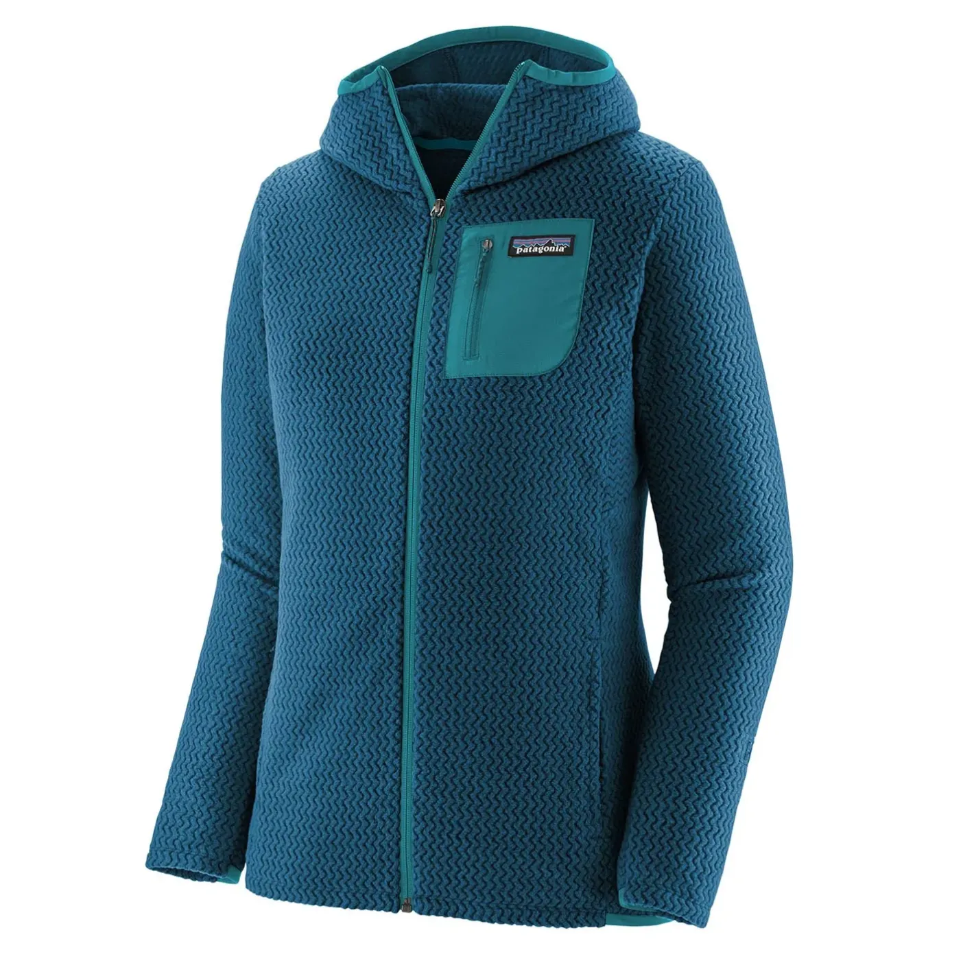 Et Grønnere Valg Fleece- Og Uldtrøjer<Patagonia Womens R1 Air Full-zip Hoody Blå (LAGOM BLUE)