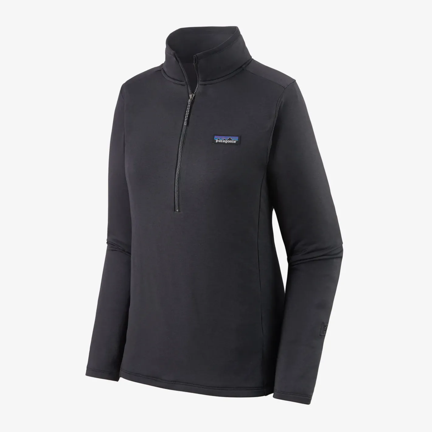 Patagonia Sweaters Og Pullovers<Womens R1 Daily Zip Neck Sort (INK BLACK/BLACK X-DYE)