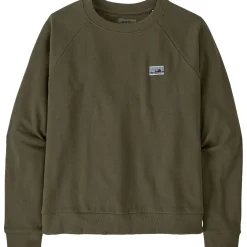 Patagonia Sweaters Og Pullovers<Womens Regenerative Org. Cotton Essential Top Grøn (PINE NEEDLE GREEN)