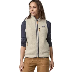Et Grønnere Valg Veste<Patagonia Womens Retro Pile Vest Hvid (PELICAN)