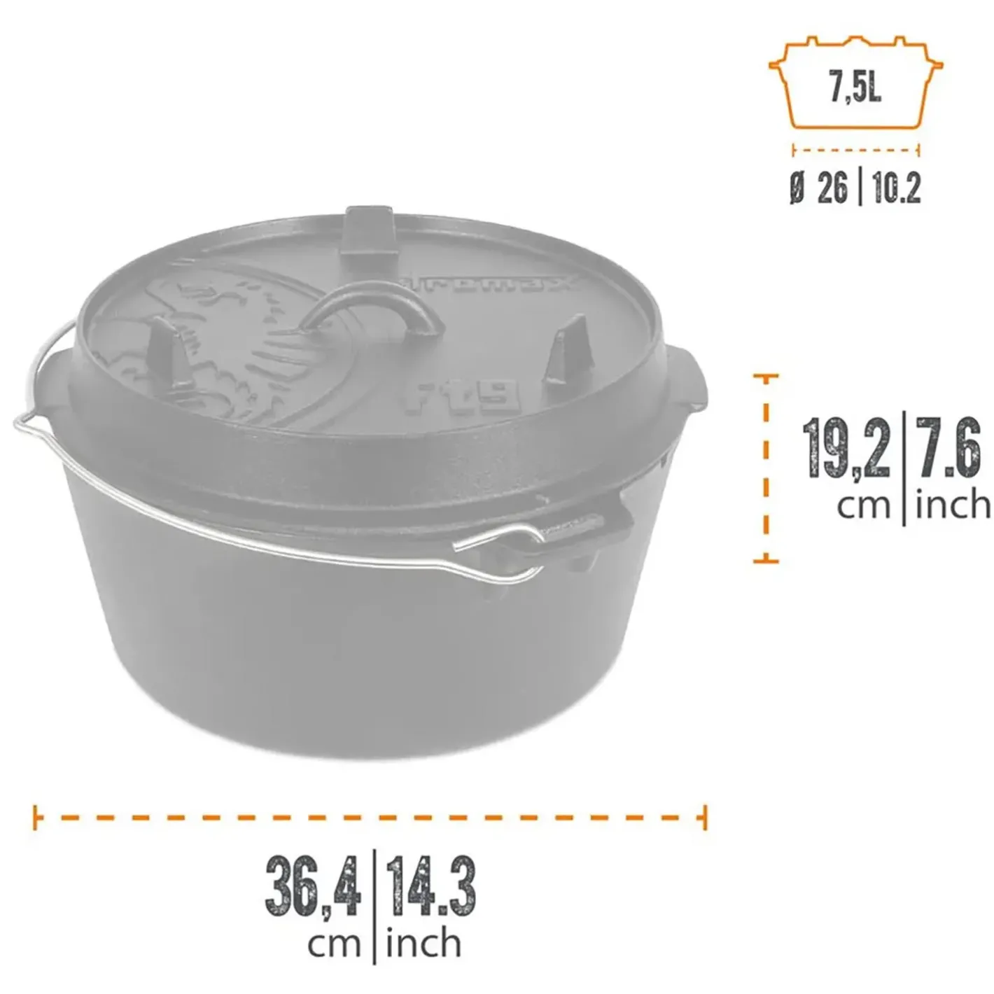 Petromax Udstyr Til Bålmad|Gryder Og Pander<Dutch Oven Ft9 8,5l