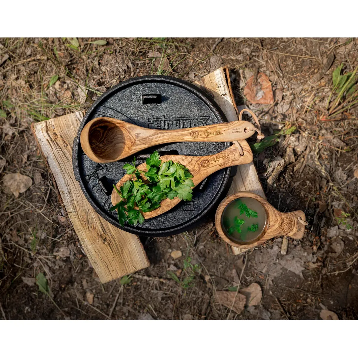Petromax Udstyr Til Bålmad|Bestik, Tallerkener Og Kopper<Flat Bowl 23 Cm Brun (OLIVE WOOD)
