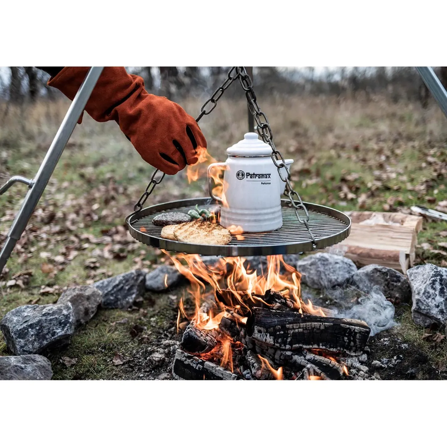 Petromax Udstyr Til Bålmad|Tilbehør Til Kogegrej<Hanging Grate For Cooking Tripod