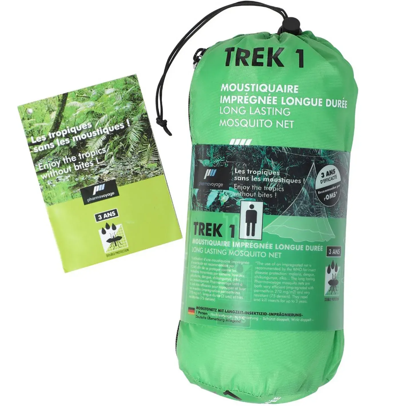 Pharmavoyage Myggenet<Mosquito Net Trek 1 - Impregnated Hvid (WHITE)