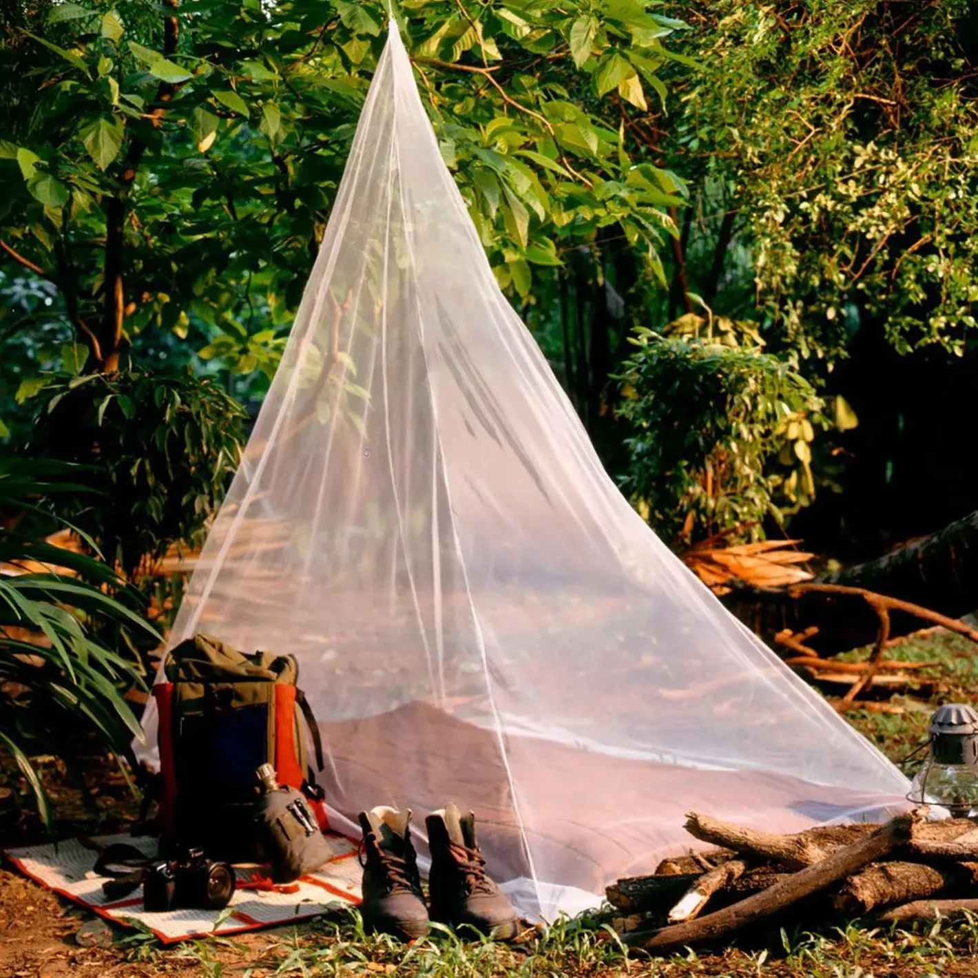 Pharmavoyage Myggenet<Mosquito Net Trek 1 - Impregnated Hvid (WHITE)