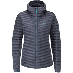 Et Grønnere Valg Varme Jakker<RAB Womens Cirrus Flex 2.0 Hoody Grå (STEEL)