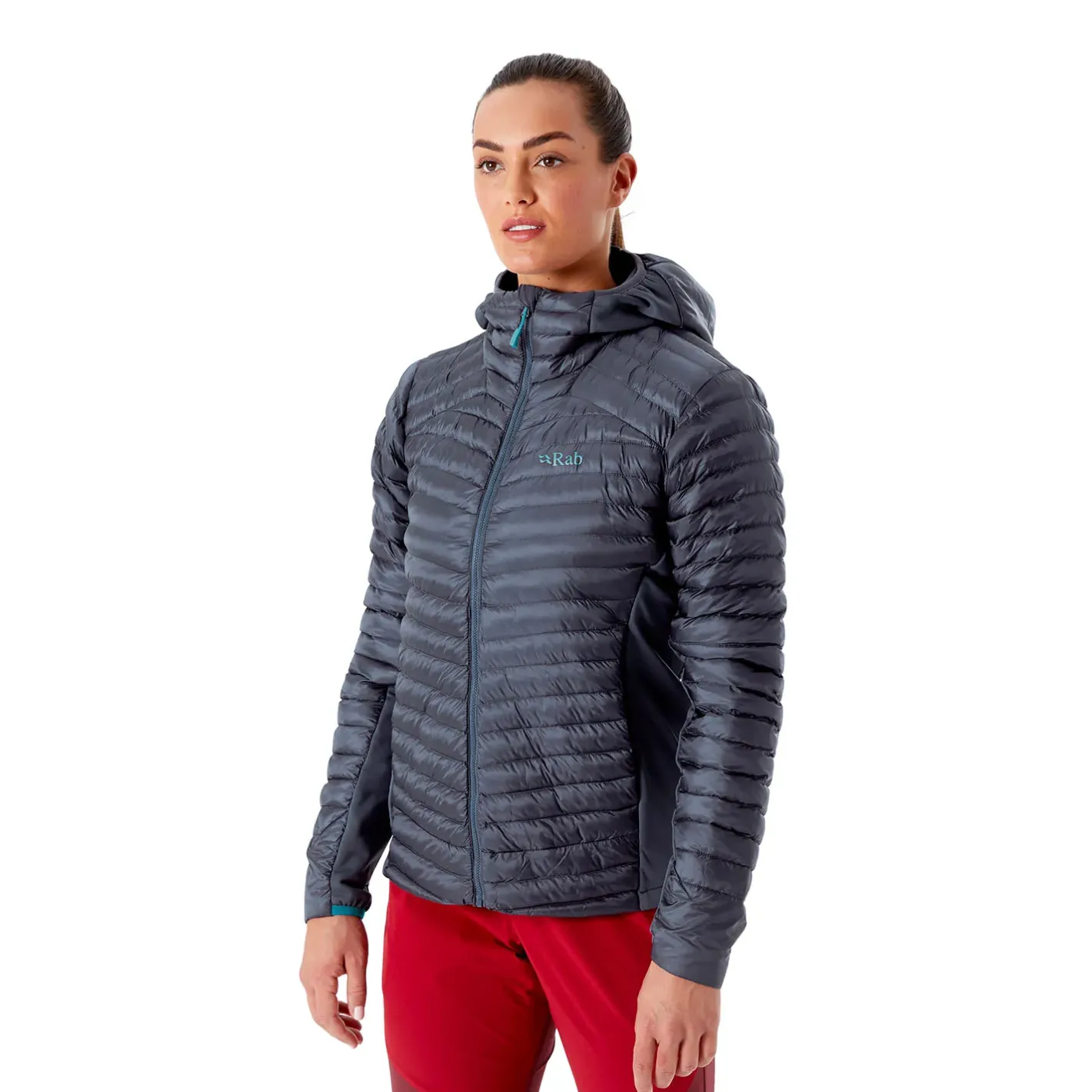 Et Grønnere Valg Varme Jakker<RAB Womens Cirrus Flex 2.0 Hoody Grå (STEEL)