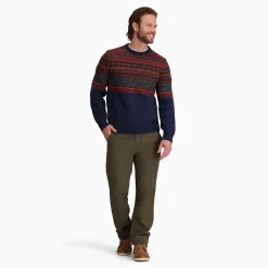 Et Grønnere Valg Sweaters Og Pullovers<Royal Robbins Mens Ponderosa Crew Blå (DEEP BLUE)