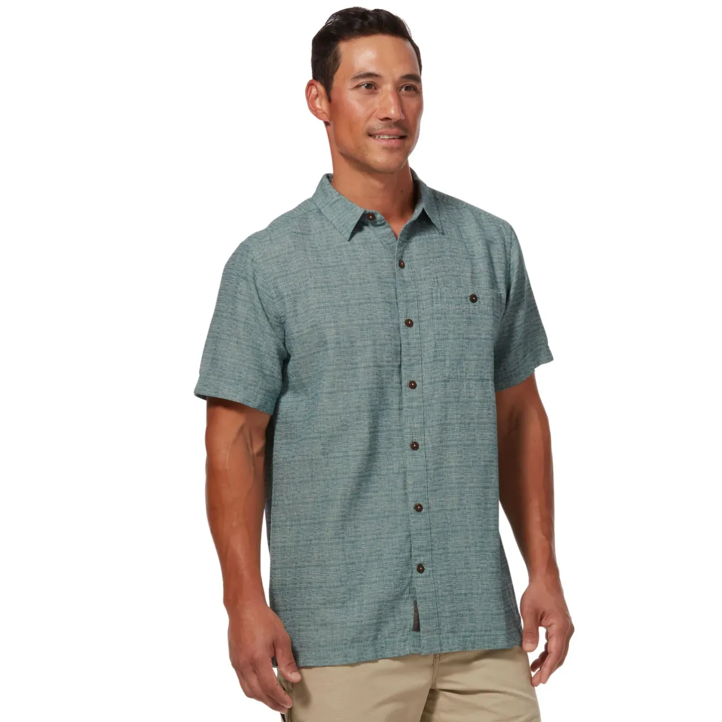 Royal Robbins Skjorter<Mens Salton City S/S Grøn (MARBLE GREEN)