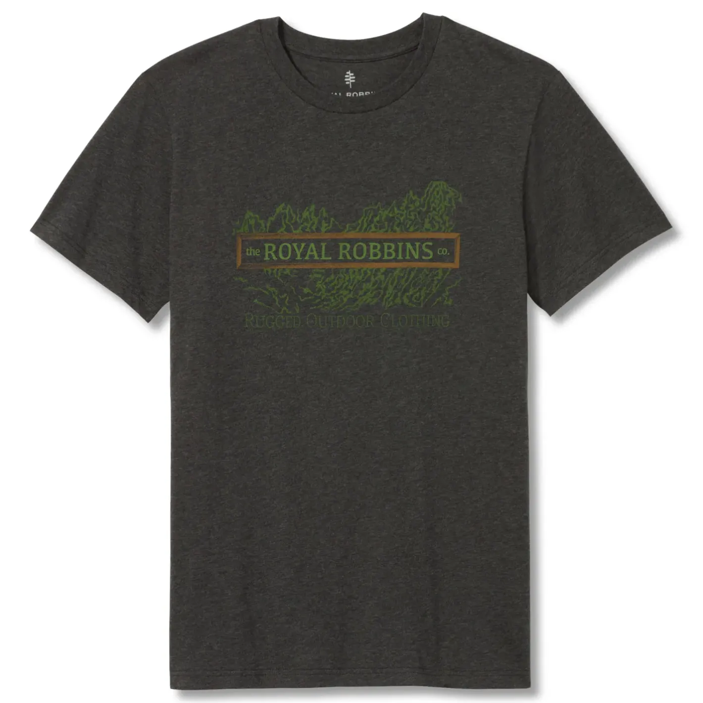 Et Grønnere Valg T-Shirts<Royal Robbins Mens Vintage Patch S/S Grå (CHARCOAL HTR)