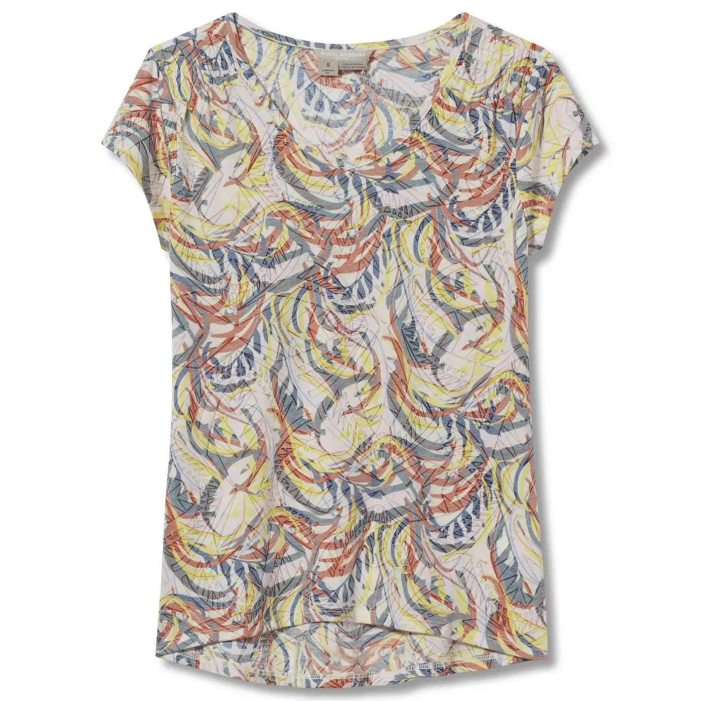 Royal Robbins T-Shirts<Womens Featherweight Tee Hvid (IVORY CAULFIELD PT)