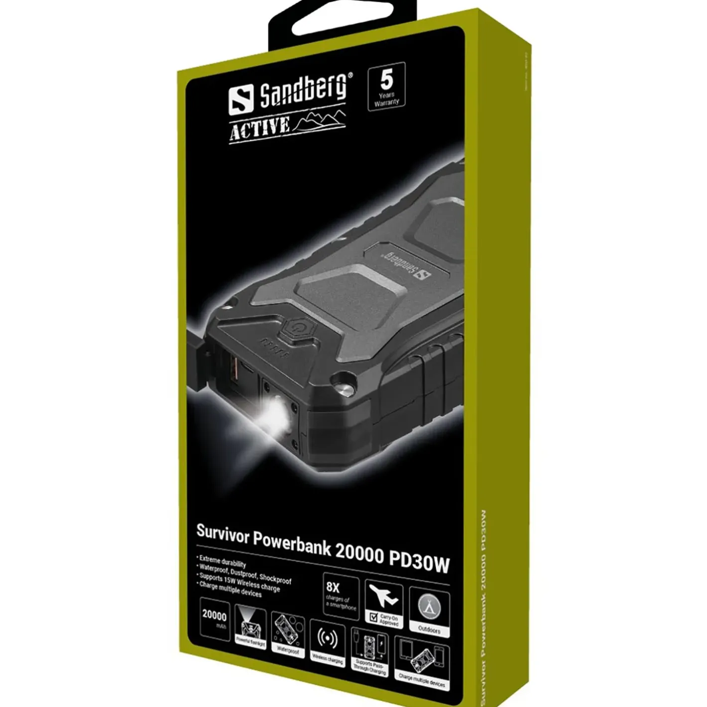 Sandberg Powerbanks Og Solceller<Survivor Powerbank 20000 mAh PD30W