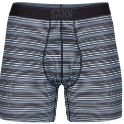 SAXX Uldunderdele<Mens Quest Qdm Boxer Brief Fly 2pk Grå (SUNRISE STRIPE/BLACK II)