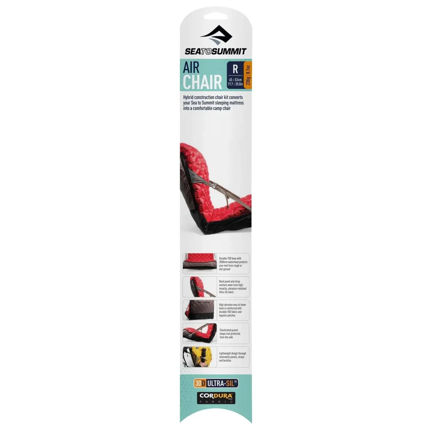 Sea to Summit Borde Og Stole<Air Chair Large Sort (BLACK/GREY)