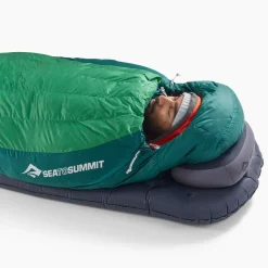 Sea to Summit Dunsoveposer<Ascent -1c Down Sleeping Bag Grøn (RAIN FOREST GREEN)