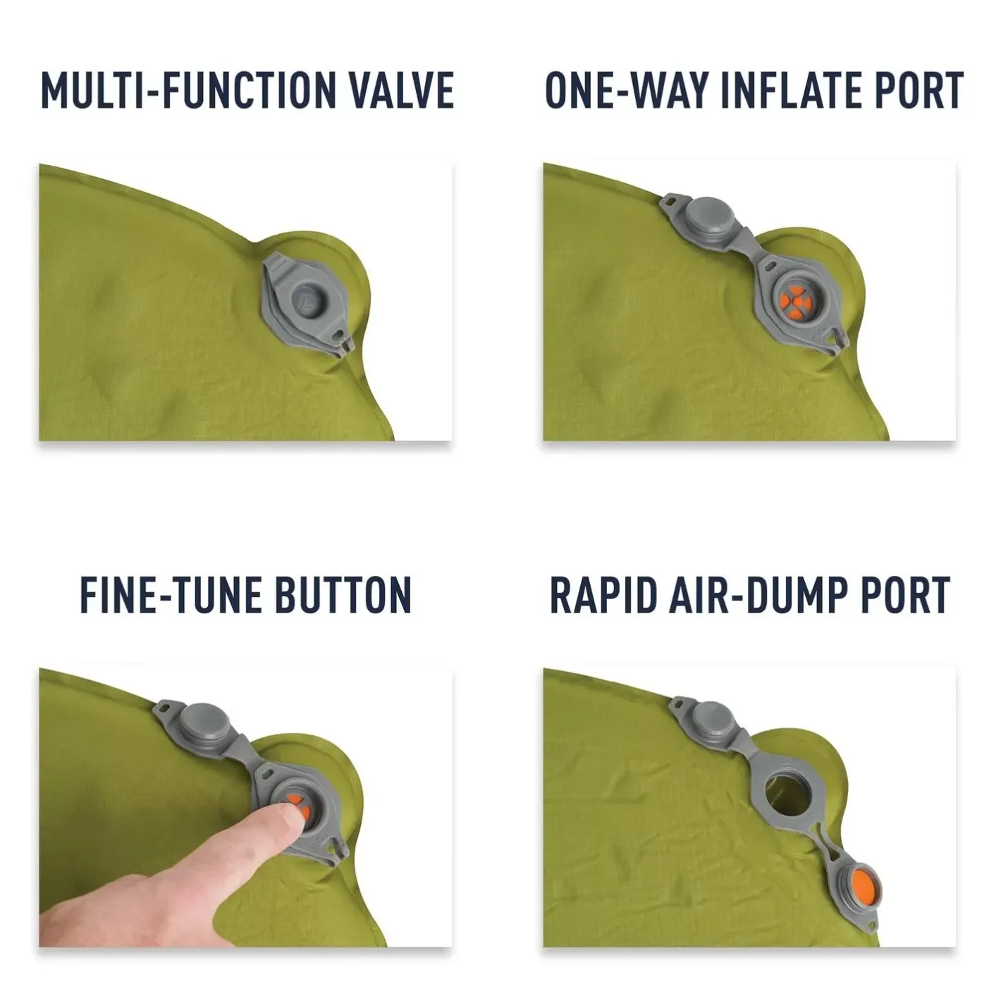 Sea to Summit Oppustelige Liggeunderlag<Camp Mat Self Inflating Regular Grøn (OLIVE)