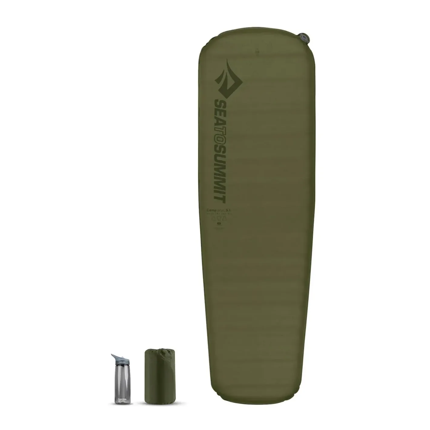 Sea to Summit Oppustelige Liggeunderlag<Camp Plus Self Inflating Reg Grøn (MOSS GREEN)