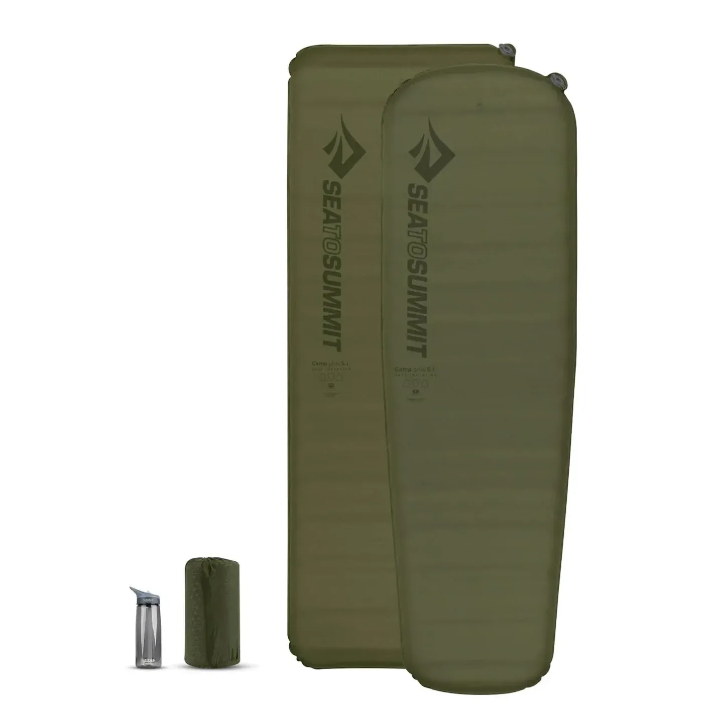 Sea to Summit Oppustelige Liggeunderlag<Camp Plus Self Inflating Reg Grøn (MOSS GREEN)