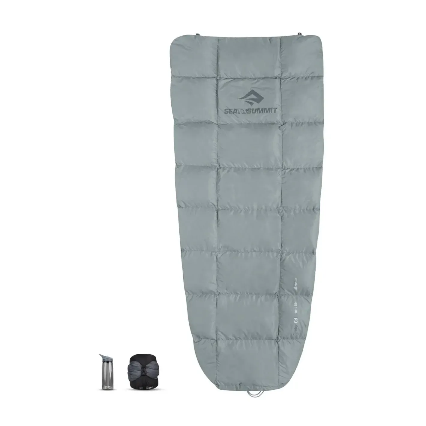 Sea to Summit Lagenposer<Cinder Cd1 Integrated Down Quilt Large Grå (PALE GREY/DARK GREY)